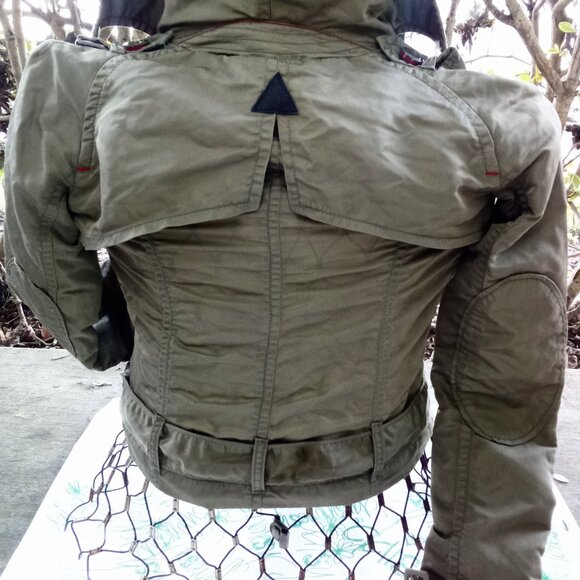 NWT Miss Sixty Khaki Glampy Military Utile Mini Jacket - Picture 4 of 4